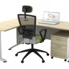 Superior Compact Table(L)+Mobile Pedestal-a