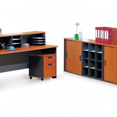 Standard Table+Reception Counter Top+Mobile Pedestal+Low Cabinet