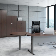 Executive Table+Side Connection+Storage Cabinet